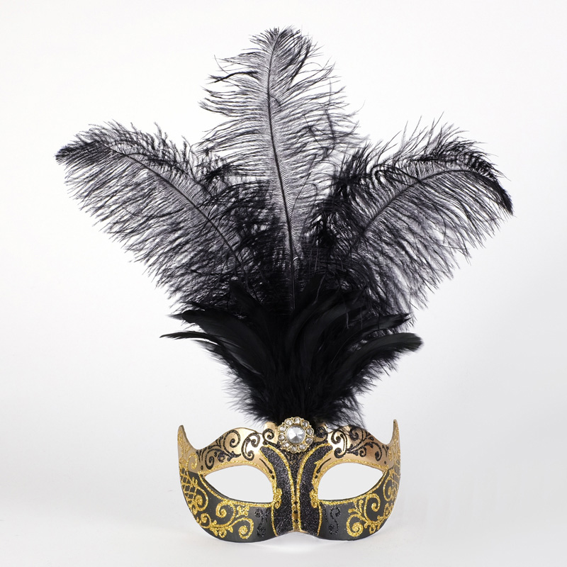 eye_mask_piume_stella_gold_black variant