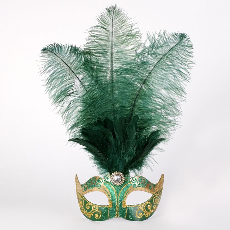 eye_mask_piume_stella_gold_green variant