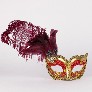 Detail eye_mask_can_can_gold_bordeaux