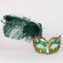 Detail eye_mask_can_can_gold_green