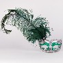 Detail eye_mask_can_can_silver_green