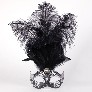 Detail eye_mask_piume_stella_silver_black