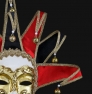 Detail Volto Dama Velluto Black/Red