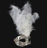 Profile eye_mask_piume_macrame_silver_white