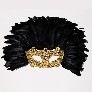 Detail eye_mask_piume_reale_macrame_gold_black