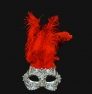Detail eye_mask_piume_macrame_silver_red